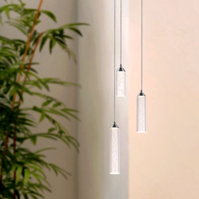 Luminaire suspendu cylindrique à 3 lumières DEL Ardrie