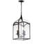 Luminaire suspendu rectangulaire à 4 lumières Viraj-63989348