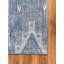 Tapis bleu à motif géométrique Santini-432371750