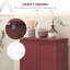Armoire de rangement pour garde-manger de 41 po, armoire de cuisine autoportante avec 12 tablettes de porte, portes doubles, étagère à 5 niveaux et tablettes réglables