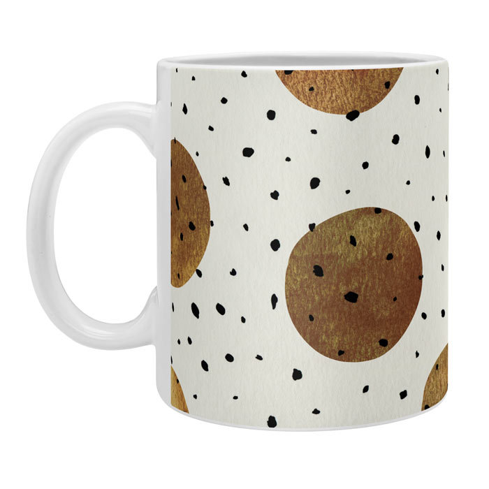 Grande tasse à café à points mélangés