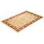 Tapis unique jaune / bleu / rouge noué à la main Vishu Mogul 6 pi 1 po x 9 pi 2 po