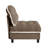 Armless Sofa Chenille-Brown