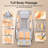 2026 Bugati 3D Full Body Massage Chair With Air Bags, Foot Massage, Heat Therapy, Shiatsu Recliner, LCD Screen&Voice Control, Bluetooth Music-1155996602