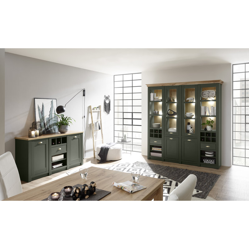 Oxford Display Cabinet, 207cm H x 288cm W x 45cm D