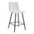 Modern White PU Bar Chair Set - Two Pieces, Stable Comfort.Checkered Design,Black Metal Legs,Suitable For Placement In Bars, Living Rooms, Bars, And Other Venues.Multiple Colors Available.