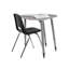 Table d'activité à grain de bois 24 x 36 avec pieds fuselés réglables-115943301-115943302