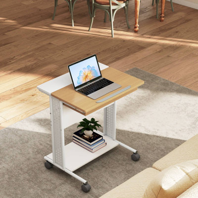 Adjustable Metal Base Computer Desk