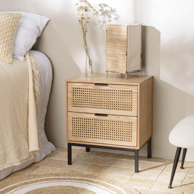 Claghorn 48cm W Manufactured Wood Bedside Table