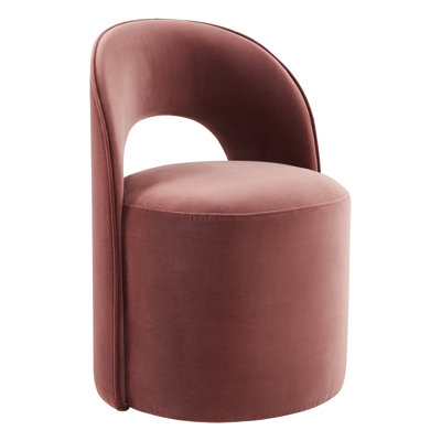 Chaise d'appoint rembourrée avec roulettes Neta