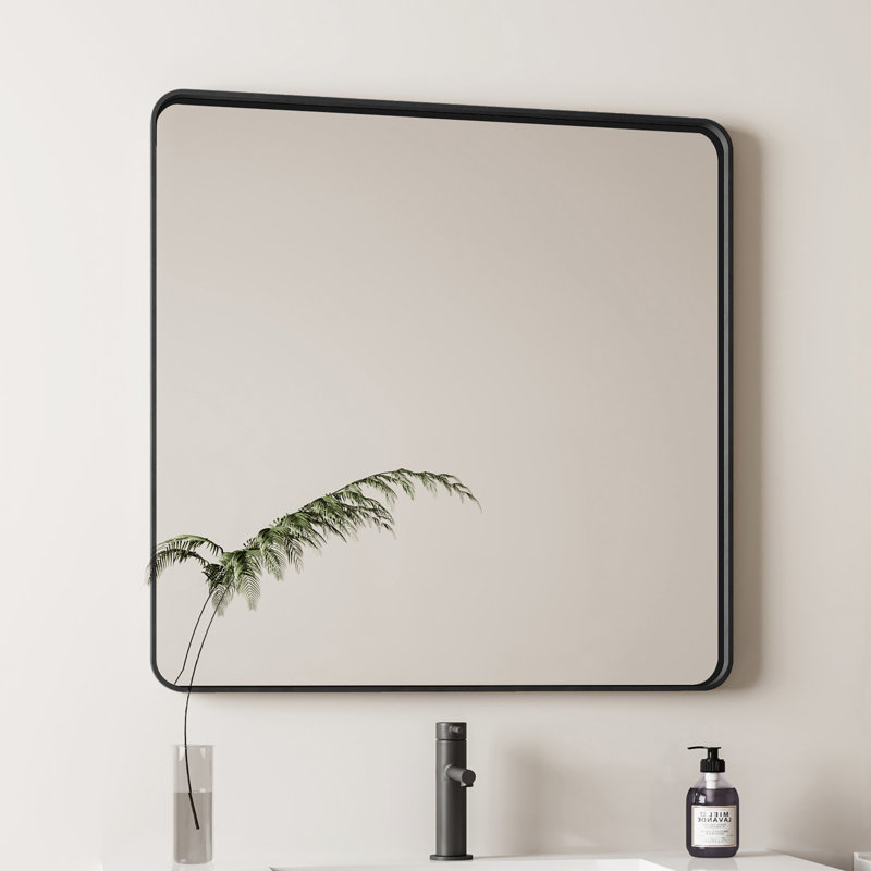 Miroir mural 36 po x 36 po Carré Miroir de salle de bain