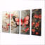 Pink Butterfly On Cherry Blossom Tree - Butterfly Animal Wall Art Print Set-10292547