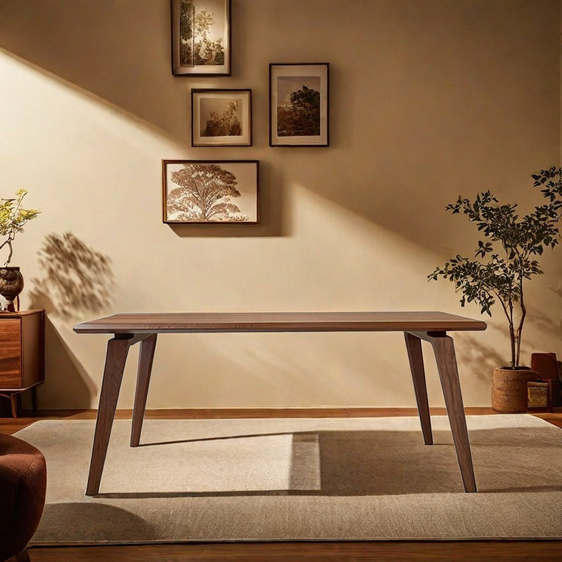 Solid wood modern high quality dining table., 29.53"H x 62.99"L x 31.5"W