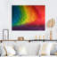 Reproduction sur toile de formes d'ondes représentant un arc-en-ciel abstrait-1032878648-1032878644