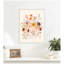 «JL Giraffe and Botanicals» par Jill Labieniec, reproduction d'art sur toile encadrée