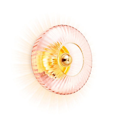 Ojeda Glass LED Flush Mounted Sconce