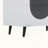 White Modern Buffet Cabinet with Acrylic Doors