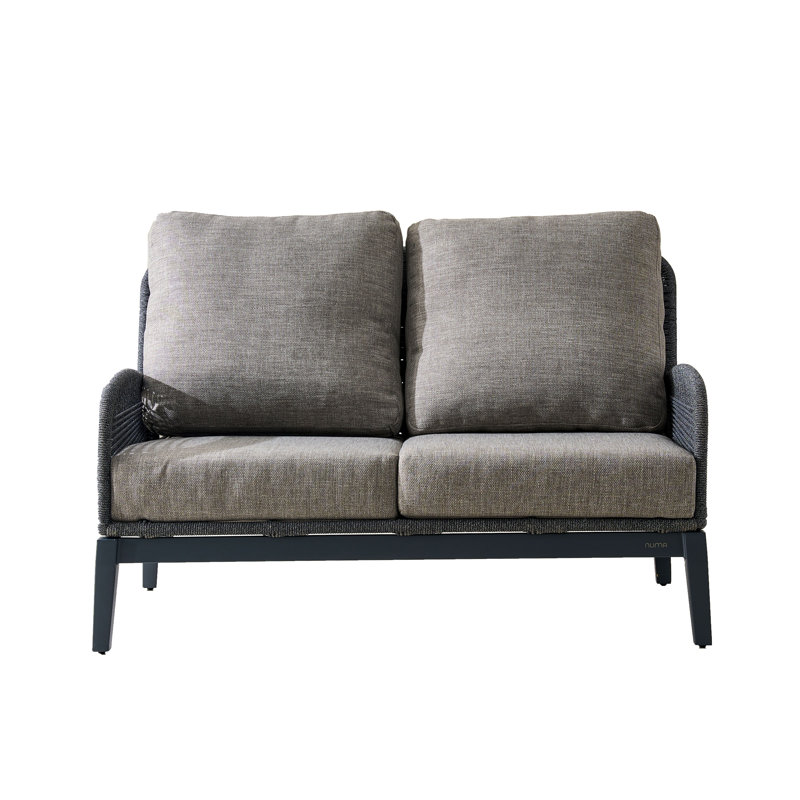 Outdoor Aluminum Loveseat With Cushions