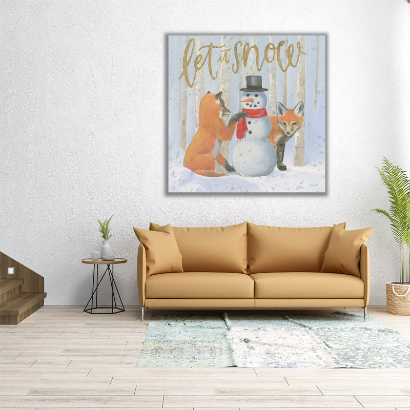 «Christmas Critters Bright III», reproduction d'art sur toile, H 12 po x l 12 po
