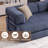 78.5" Convertible Sleeper Sofa Modular Floor Couch Foldable Funton - No Assembly Needed-2054912859