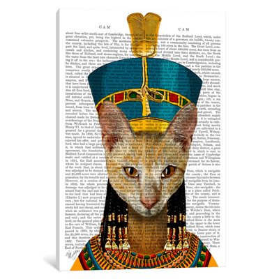 « égyptienne grand chat », impression sur toile tendue