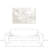 " Distressed White Map Drawing " Painting Print
