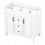 Meuble-lavabo 36 po sans lavabo supérieur, armoire seulement, armoire de rangement moderne avec 2 portes à fermeture douce