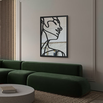 Alfie-Joseph Engineered Wood Flat Wall Mirror