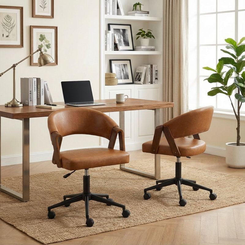 Chaise de bureau Bryonie, Brun