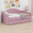 Tufted Upholstered Daybed With Trundle, With USB&Type-C Charging Ports-1034539936