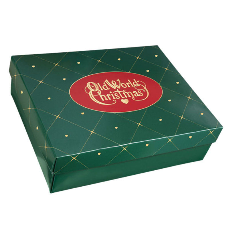 Old World Christmas Tree Ornament Storage Box, Fits 3 or 4 Ornaments, 12 Count