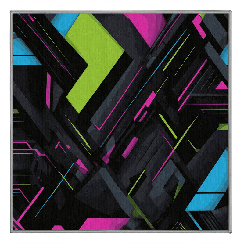 Cosmic Nexus Rug, Square 3'