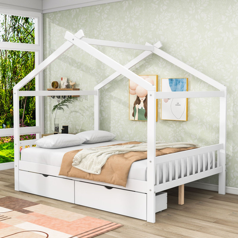 Lit plateforme Bondville par Harper Orchard, Blanc