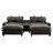 Cythina Upholstered Chenille with Ottoman Sectional-1568621204