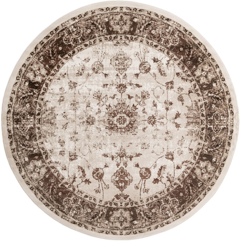 Emigdio Oriental Indoor Rug, Round 7'10"