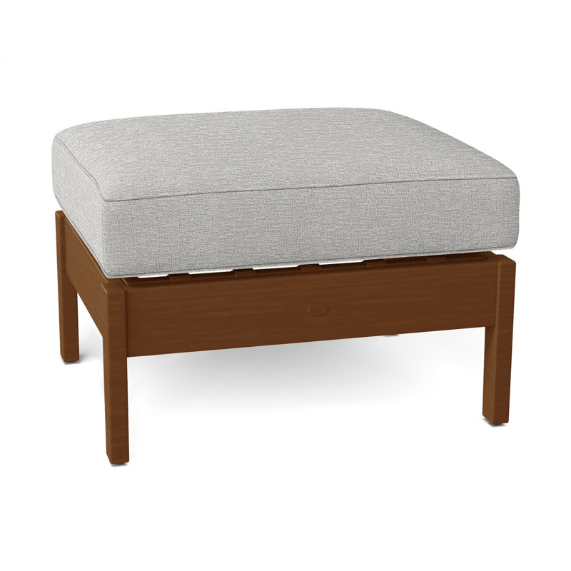 Repose-pieds Kennebunkport, Chêne, Welt, Tweed caramel
