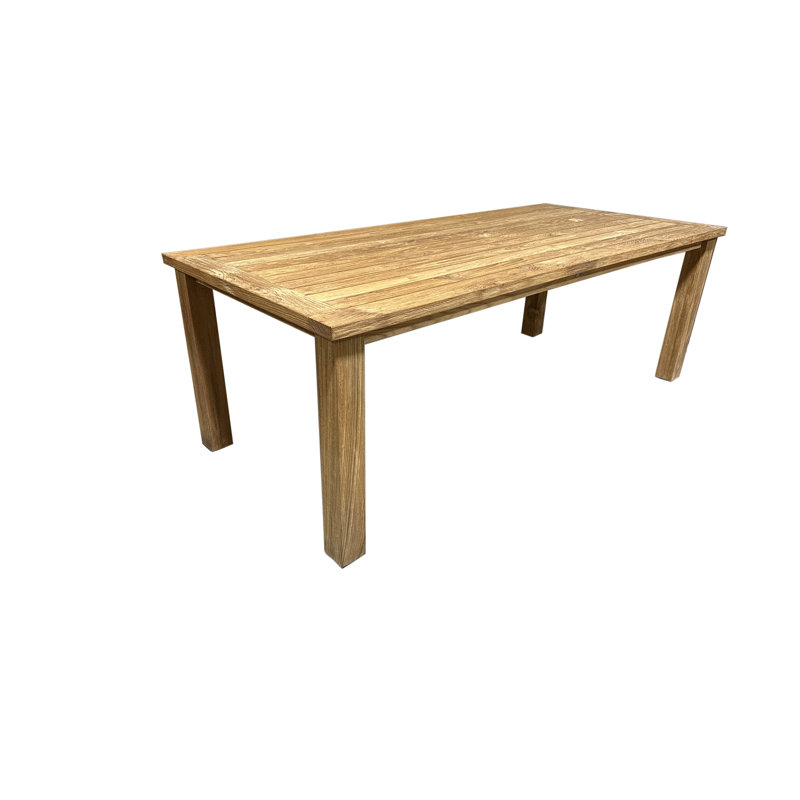 Table de salle à manger d'extérieur Jayliz, H 29,5 po x l 39 po x L 86 po