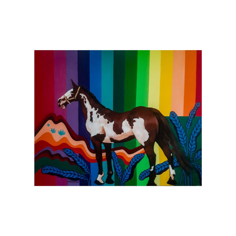 Cheval majestueux | Acrylique sur toile | Par Debrata Basu