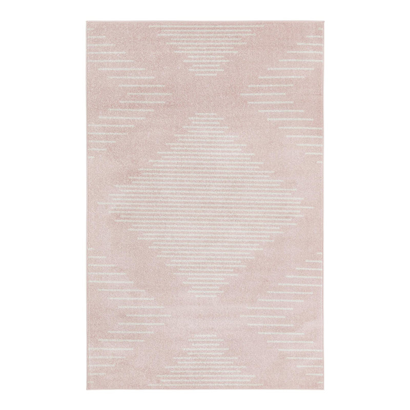 Tapis rose Dacula, Rectangle 5 pi 3 po x 8 pi