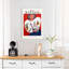 Woman In Folk Blouse Abstract Colorful Modern Portrait Wall Art Print 1 Piece Wrapped Canvas Wall Art-582468472