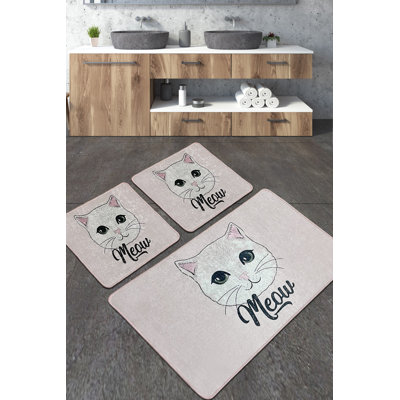 Cecili 3 Piece Bath Rug Set