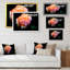 «Orange Dark Fractal Flower», reproduction de cadre photo sur toile-687756527-687756526