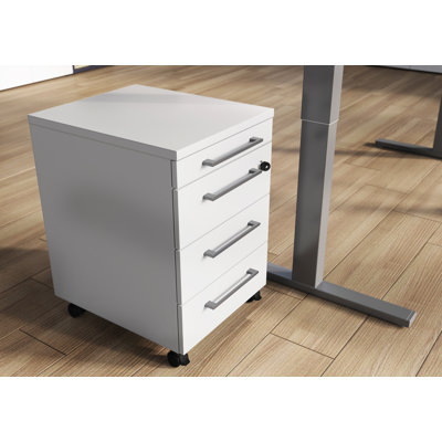 Miabella 41cm Wide 4 -Drawer Mobile File Cabinet