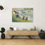 Horse And Boats, 1883-1884 Contemporary Horse Wall Art Print by Georges Pierre Seurat - Wrapped Canvas Print-135629761