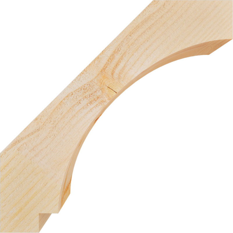 Attelle impériale du genou, Sapin de Douglas, H 16 po x l 4 po x P 16 po, Brute