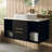 39.4" Mordern Wall-Mounted Bathroom Vanity with Oval Ceramic Sink, Soft-Close Drawers & Adjustable Storage for Bathrooms-582074578