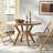 Round Solid Wood Base Dining Table-98201828
