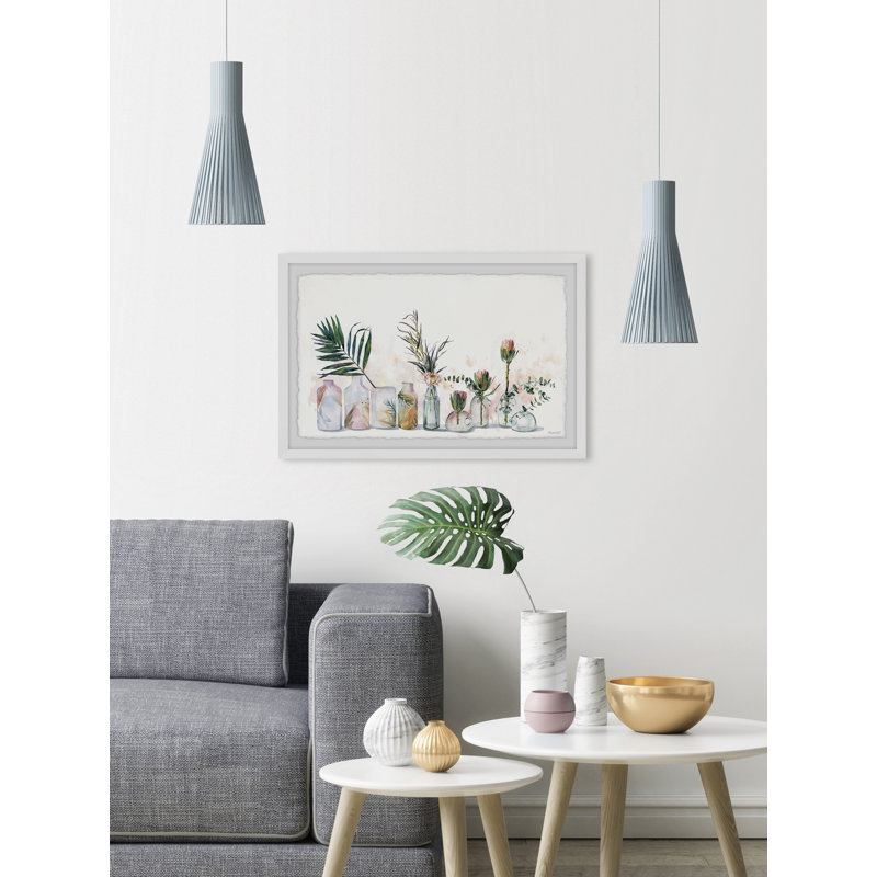 Botanical Bottles - Single Picture Frame Painting, 41 cm H x 61 cm W