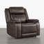 Fauteuil inclinable électrique en cuir véritable Zero Wall-2134244504