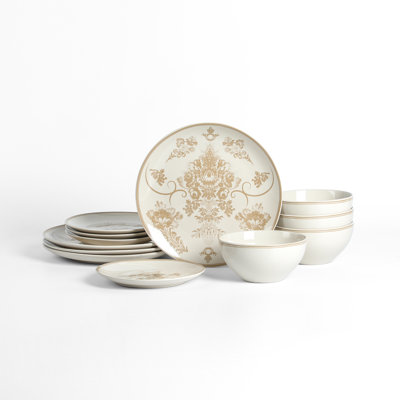 Stone Lain Opal 12-Piece Dinnerware Set Stoneware
